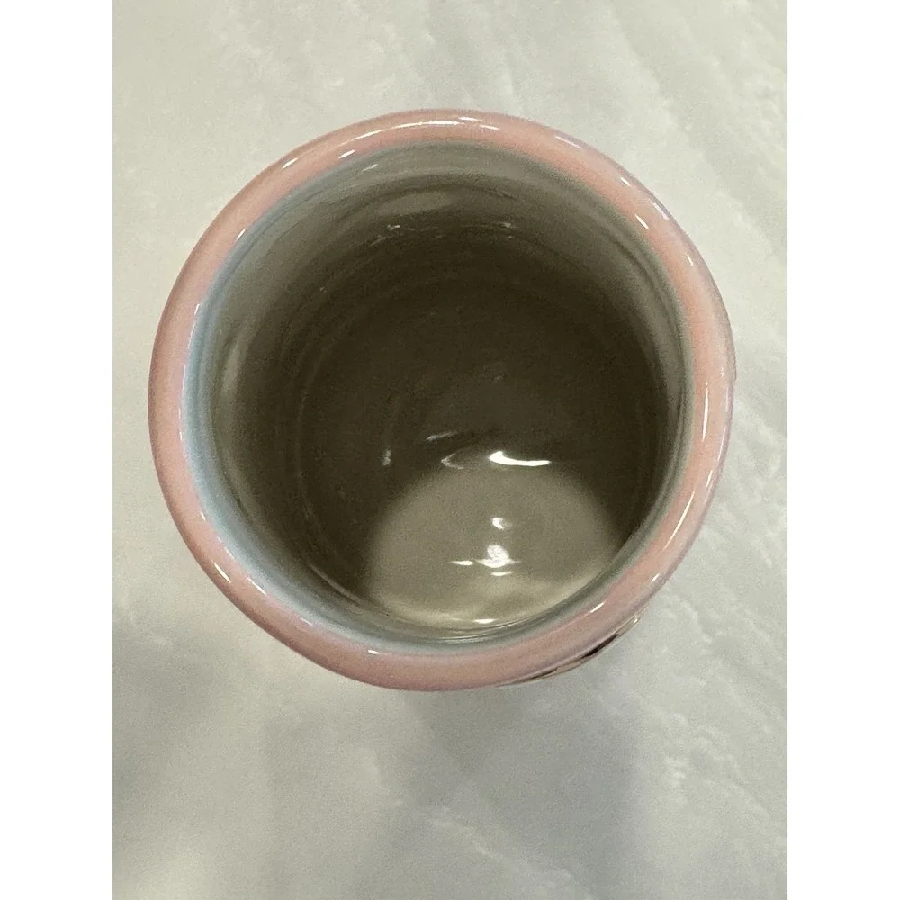 MacKenzie-Childs Rosy Check Short Heart Vase 20oz #41120-011 NIB